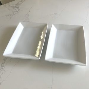 Palate & Plate White Serving Plates, Set of 2